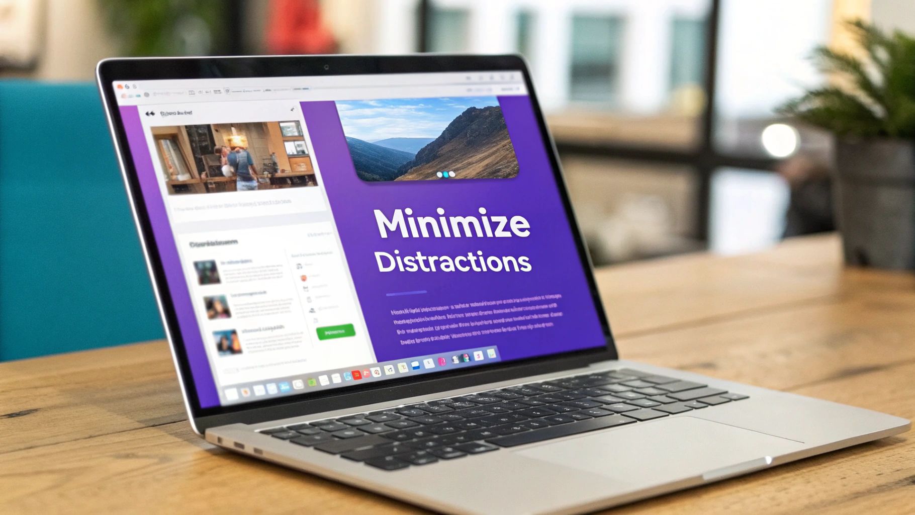 A professional speaker on stage pointing to a slide with a slide with a QR code, engaging the audience.