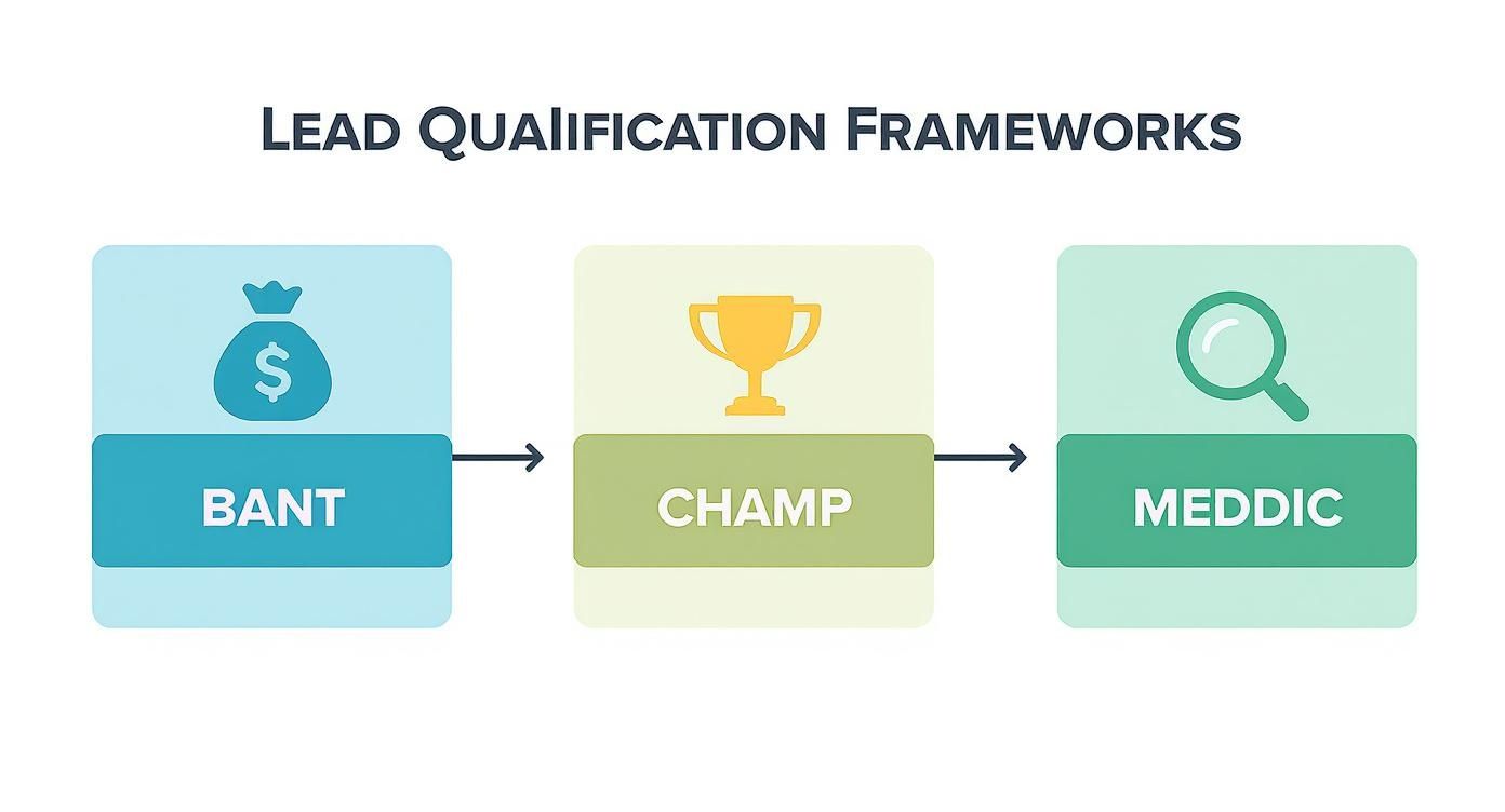 Infographic about how to qualify sales leads