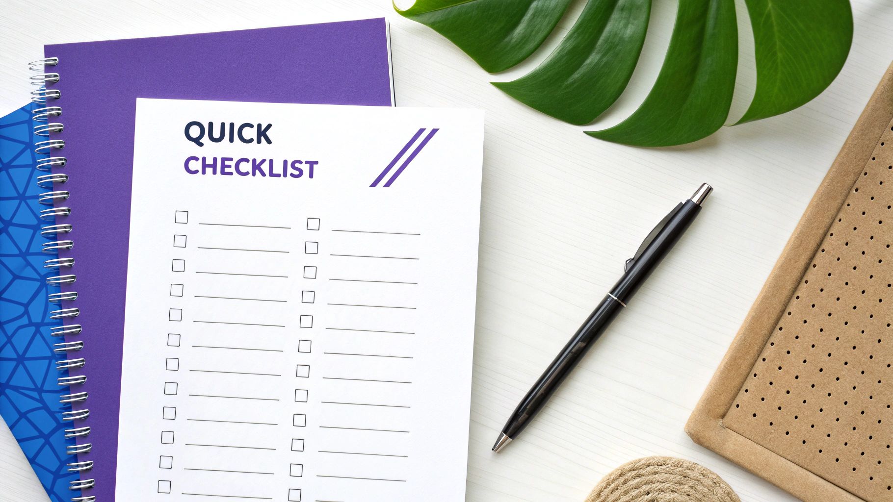 Checklists and Cheat Sheets