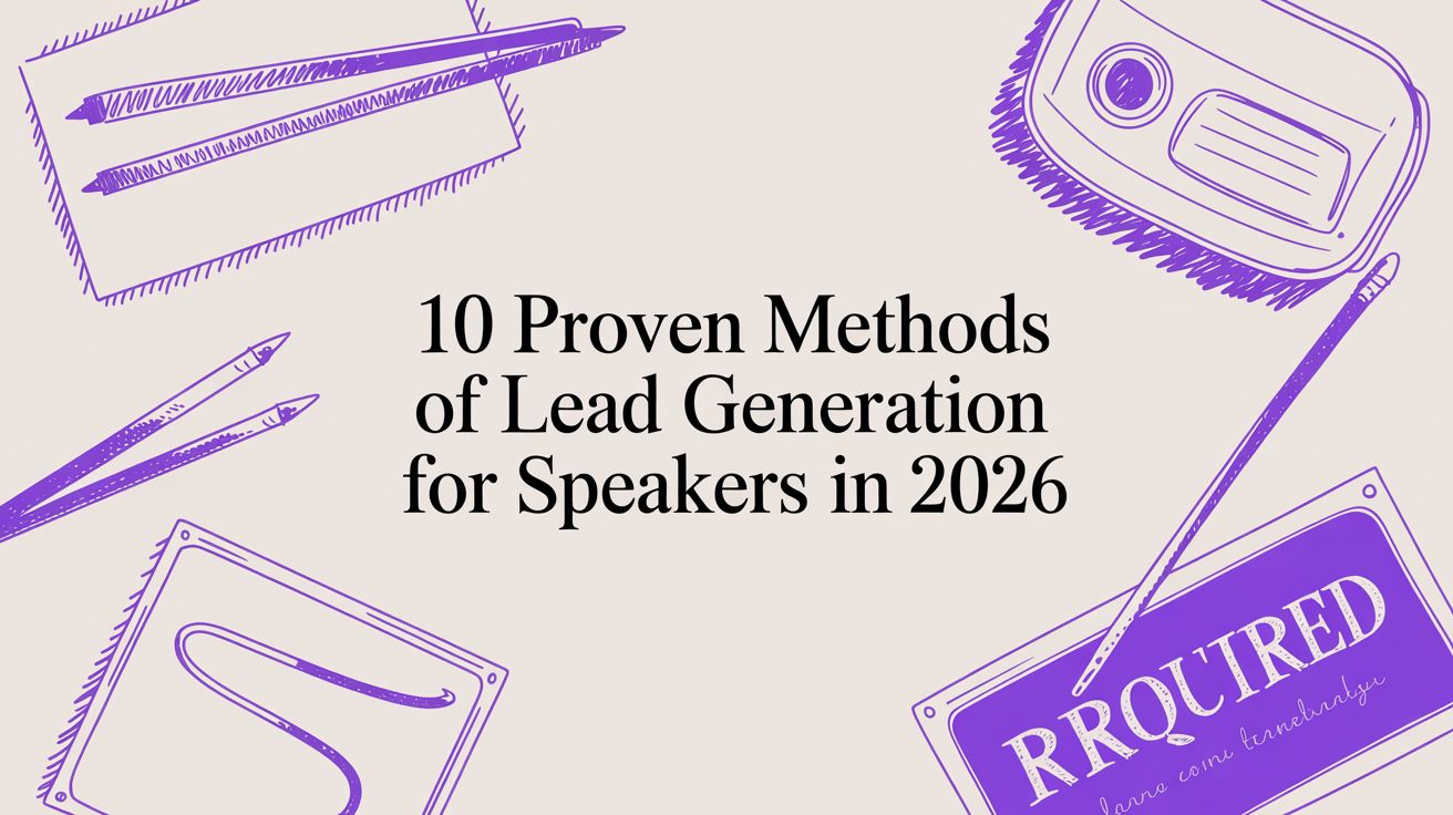 10 Proven Methods of Lead Generation for Speakers in 2026