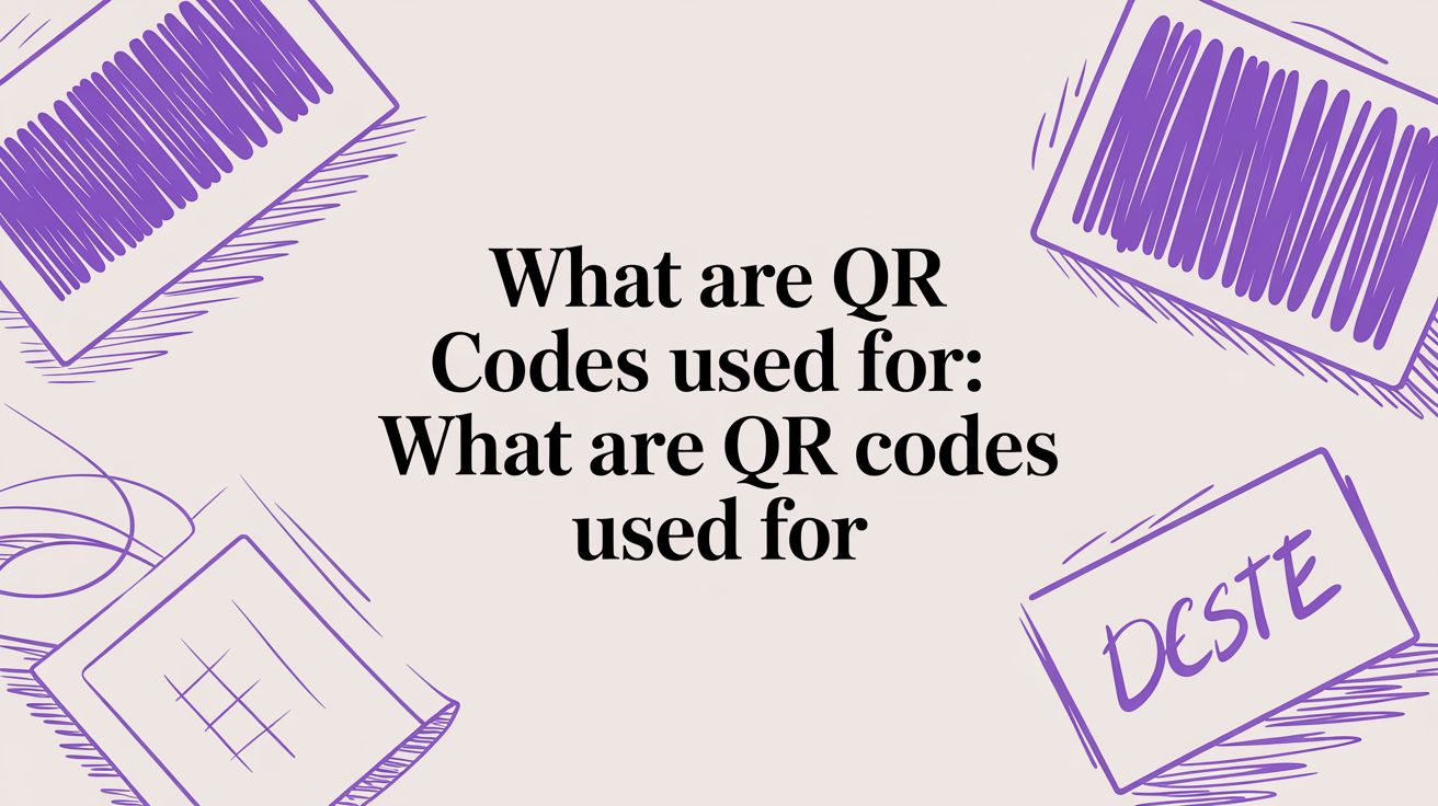 What Are QR Codes Used For: what are qr codes used for