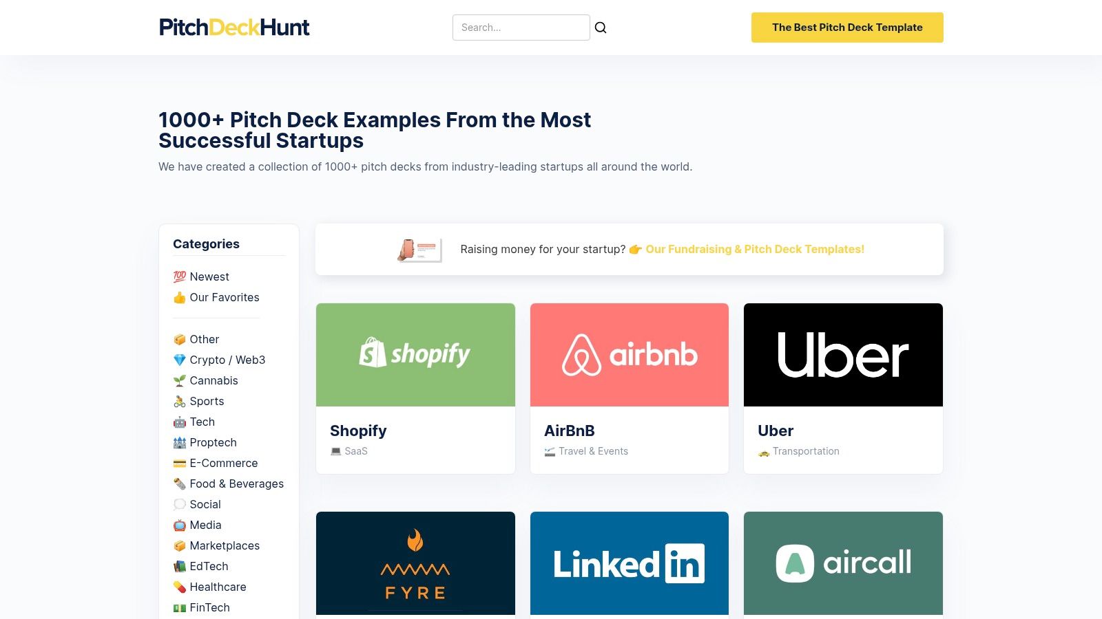 Pitch Deck Hunt
