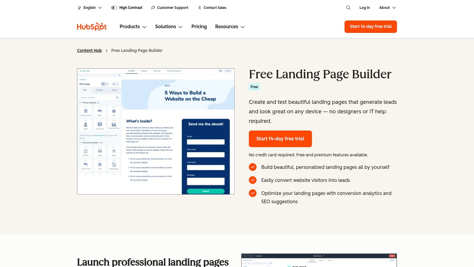 HubSpot Landing Pages (HubSpot)