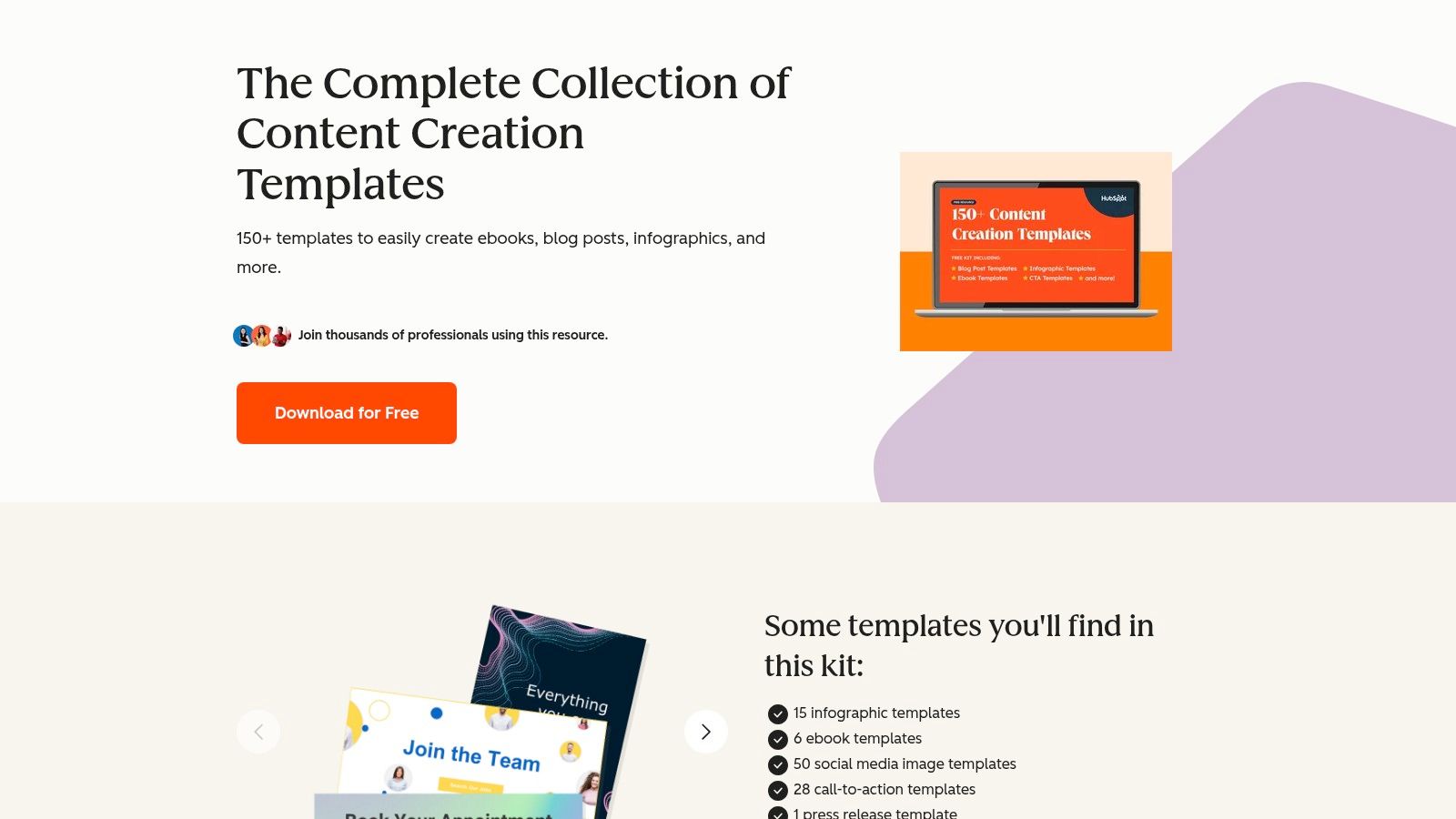 HubSpot (Content Creation Templates)