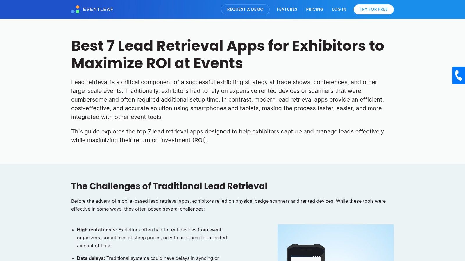 Eventleaf Lead Retrieval