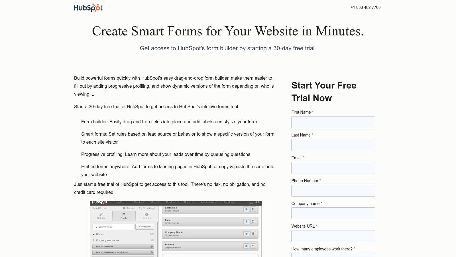 HubSpot (Form Builder / Marketing Hub)