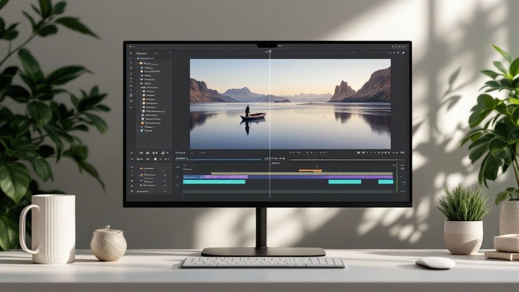 DaVinci Resolve PowerGrades: Enhance Your Color Grading Skills 3 A detailed node tree for a film look inside DaVinci Resolve's color page.