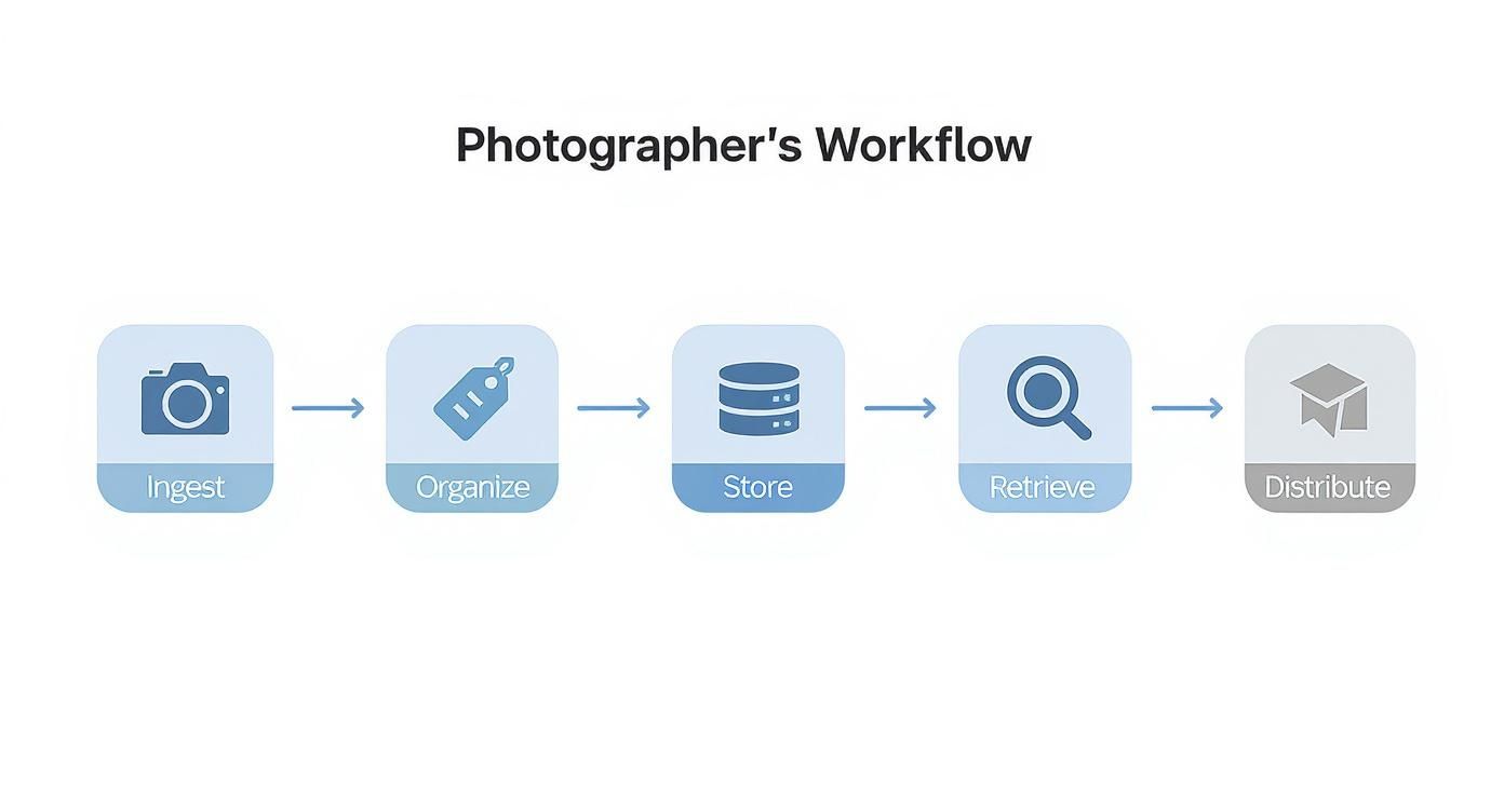 Digital Asset Management for Photographers Guide 3 Infographic about digital asset management for photographers