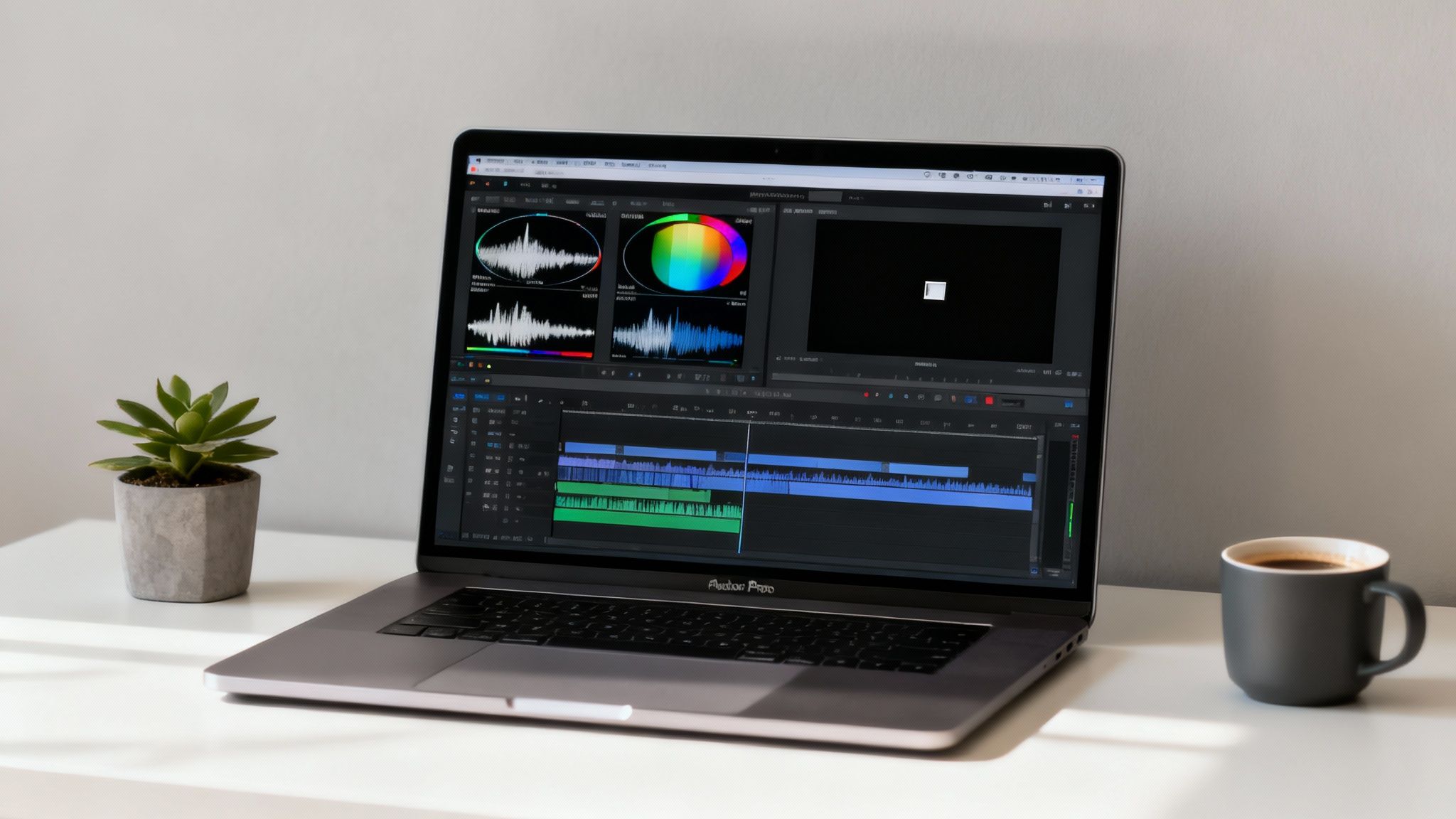 color grading on final cut pro: quick cinematic guide 2 A color wheel interface inside Final Cut Pro, showing precise adjustments for shadows, midtones, and highlights.
