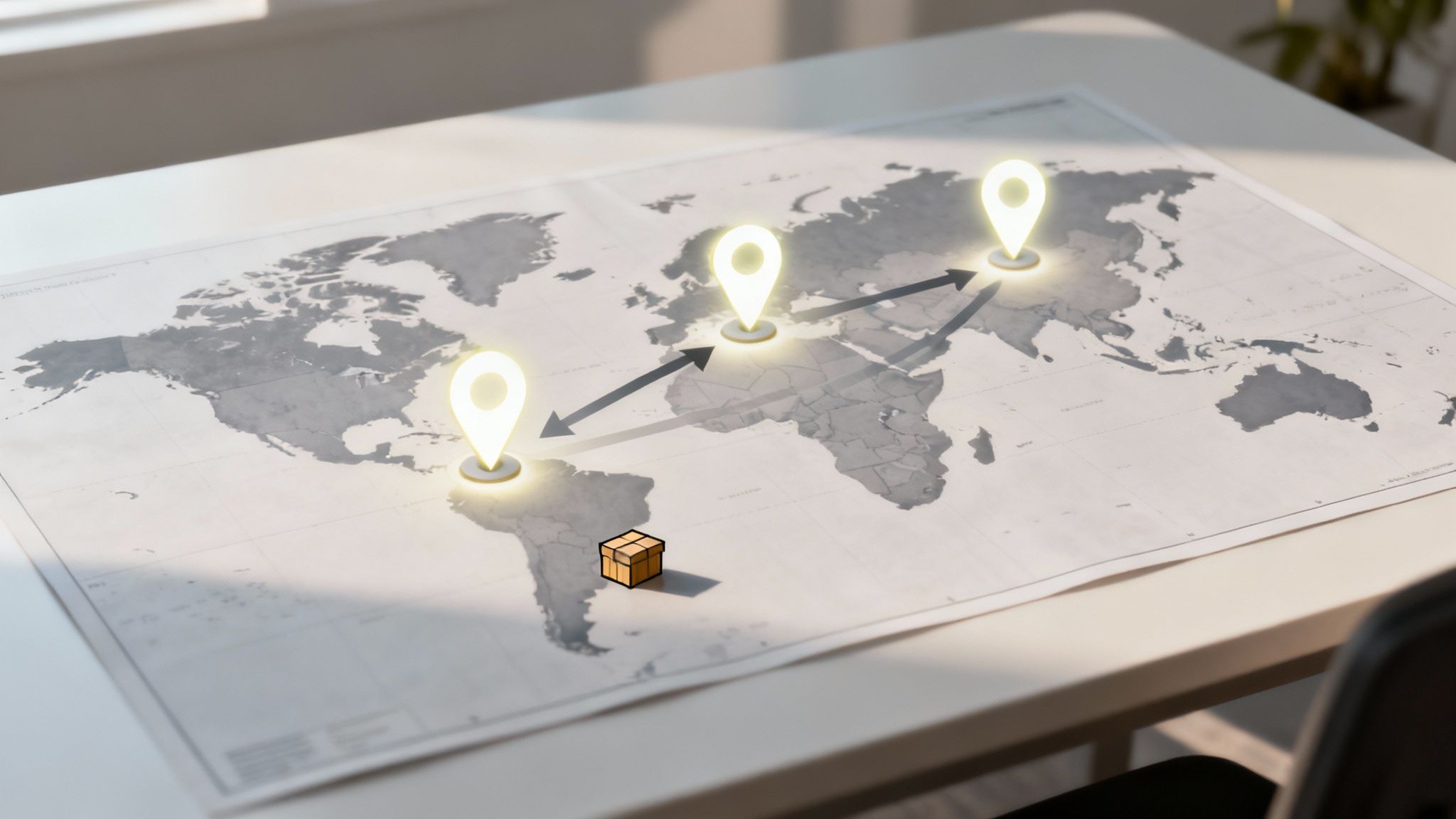What Is Slog? A Guide to Its Many Meanings 2 A stylized world map with interconnected data centers, illustrating the concept of geo-replicated databases.