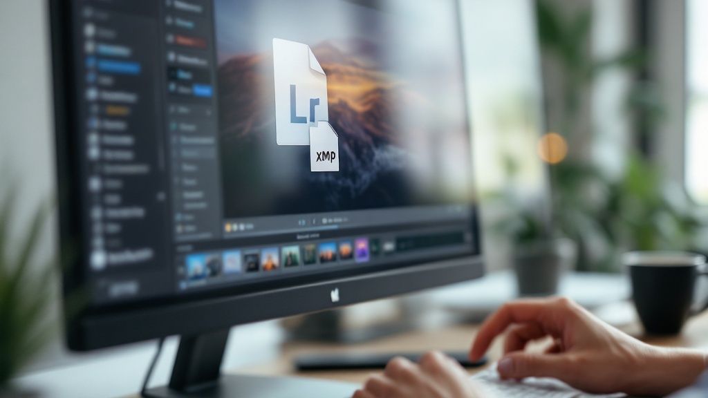 Lightroom Presets Adobe: Ultimate Guide to Stunning Photos 2 A laptop showing a photo being edited in Adobe Lightroom with a grid of presets on the side