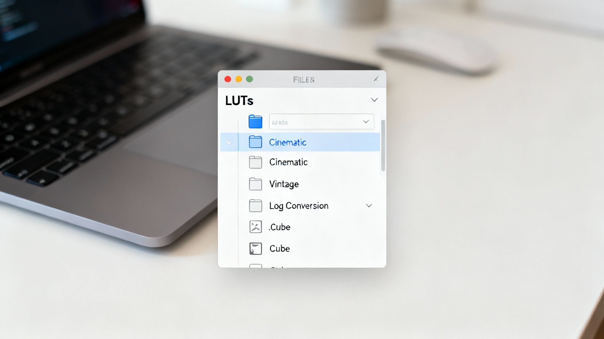 How to Add LUTs to Premiere Pro The Right Way 2 A visually organized folder structure showing different categories of LUTs