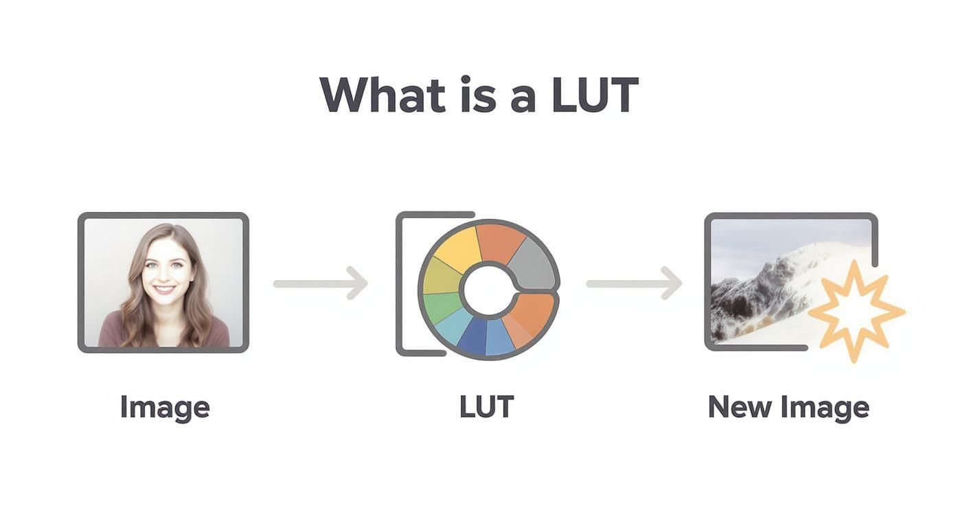 What Is a LUT A Guide to Color Grading 1 Infographic about what is a lut