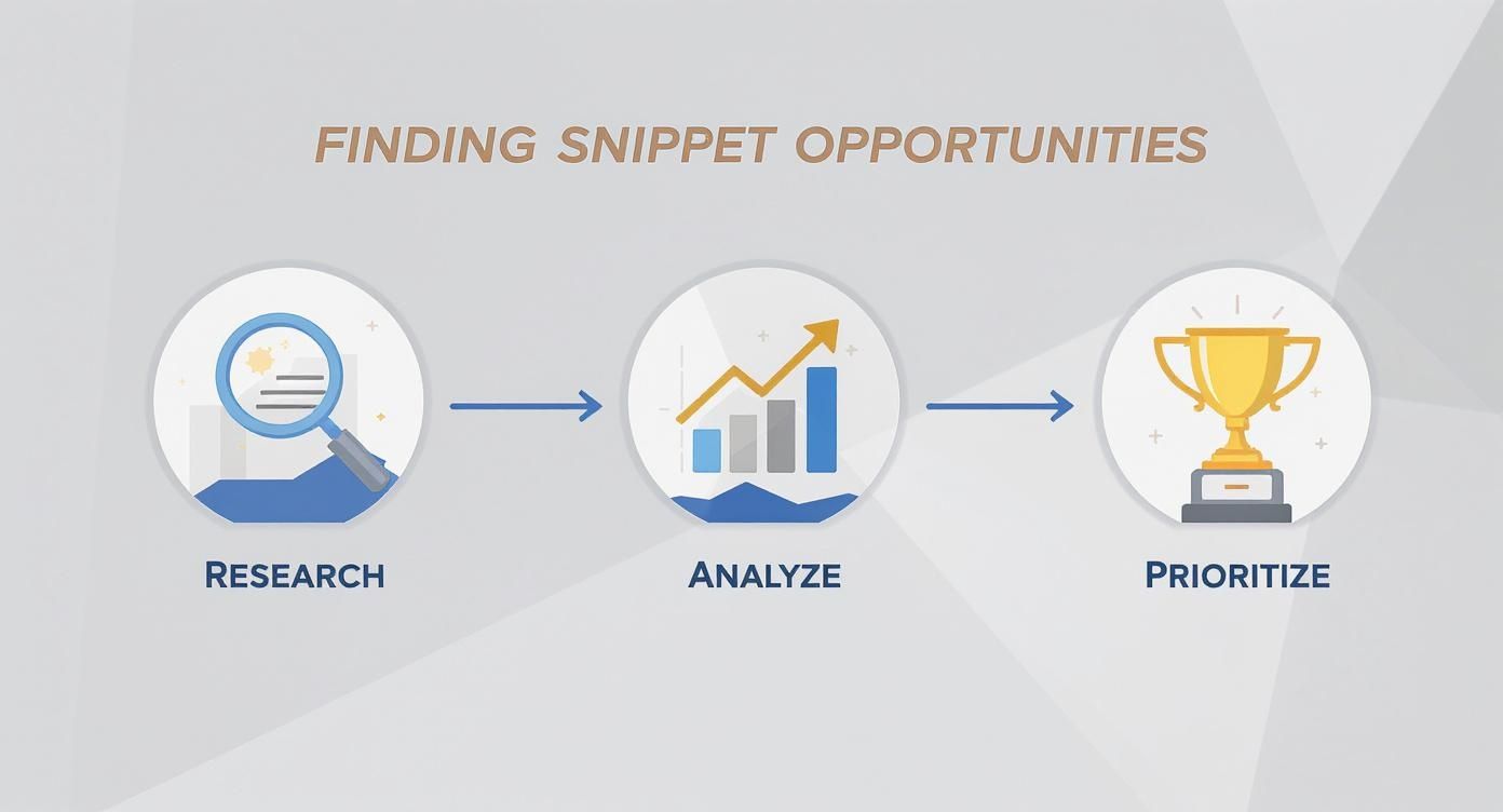 Infographic about how to get featured snippets