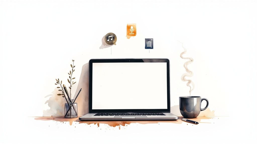 A diagram illustrating the cycle of Content Marketing: Plan, Create, Distribute, Analyze