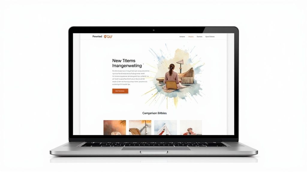 A person at a desk fitting different shaped blocks into corresponding holes, symbolizing aligning content with specific search intents.