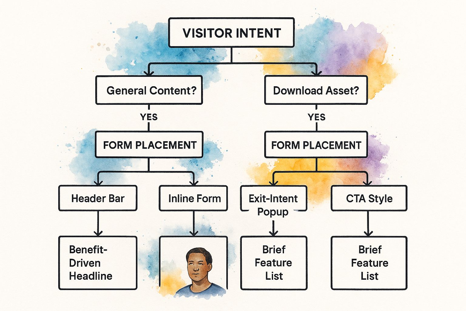 Infographic about how to build an email list