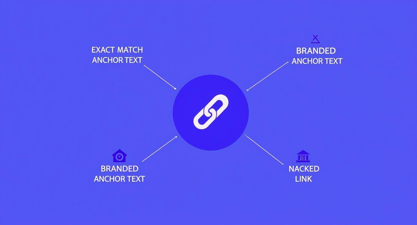 Infographic about what is anchor text in seo