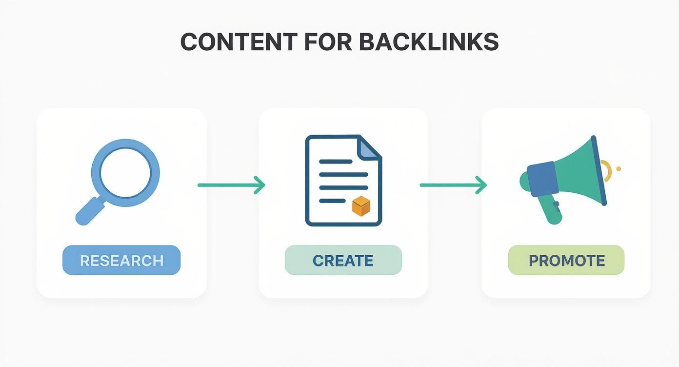 Infographic about how to get more backlinks