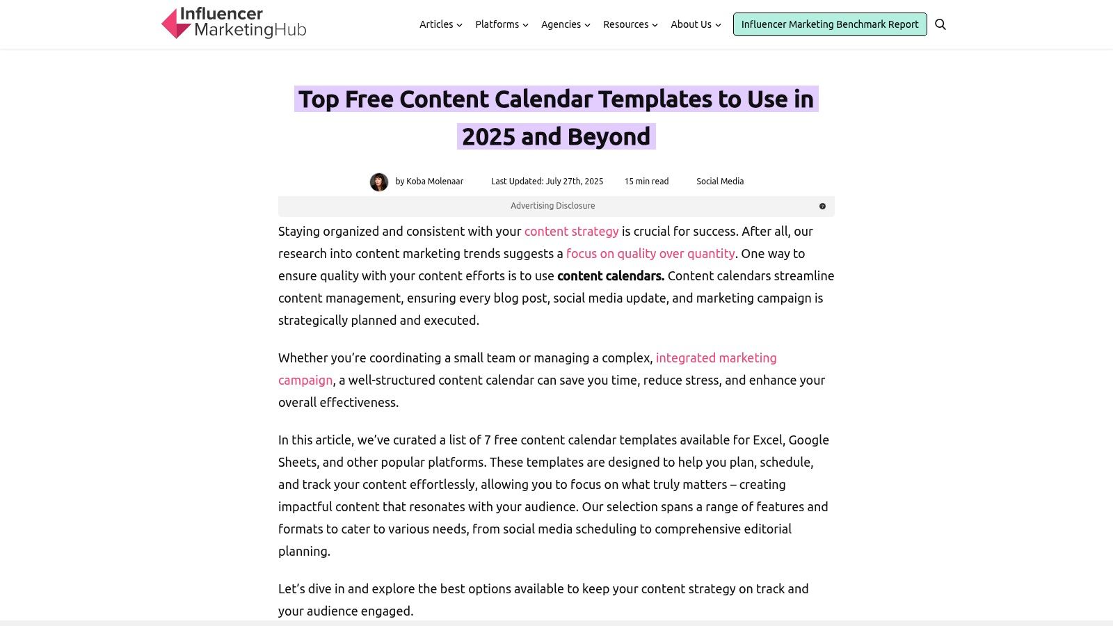 Influencer Marketing Hub