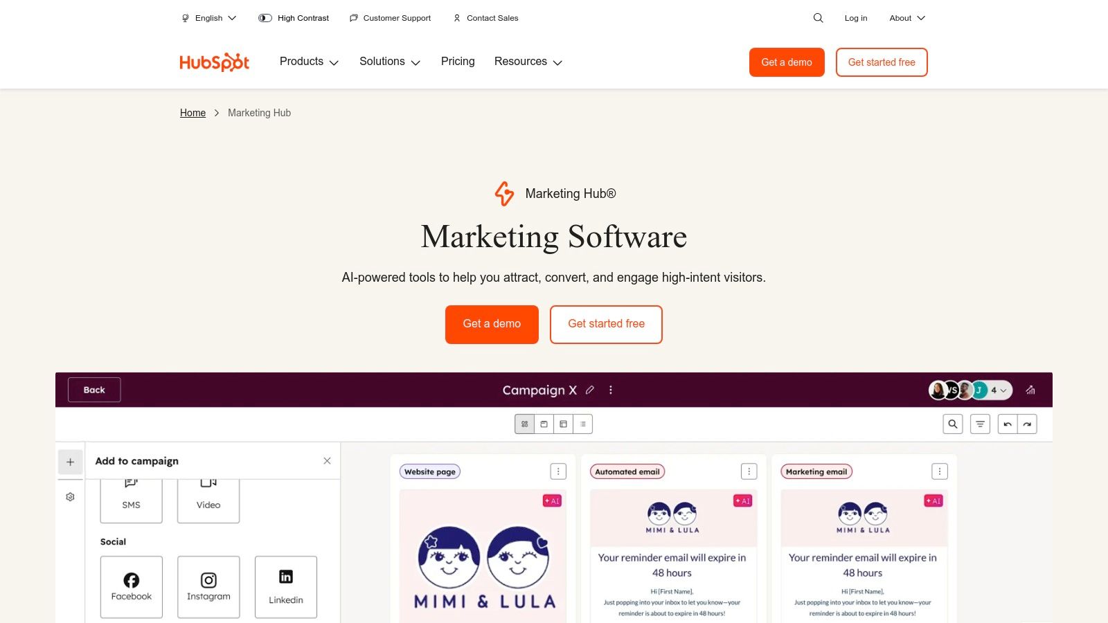 HubSpot – Marketing Hub