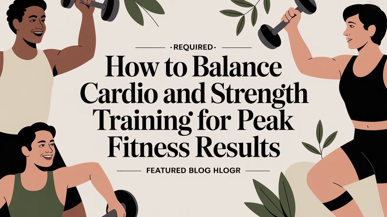 How to Balance Cardio and Strength Training for Peak Fitness Results