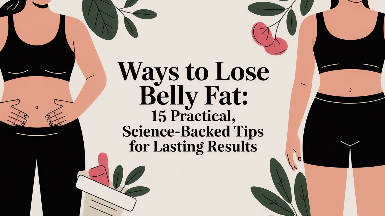 ways to lose belly fat: 15 practical, science-backed tips for lasting results