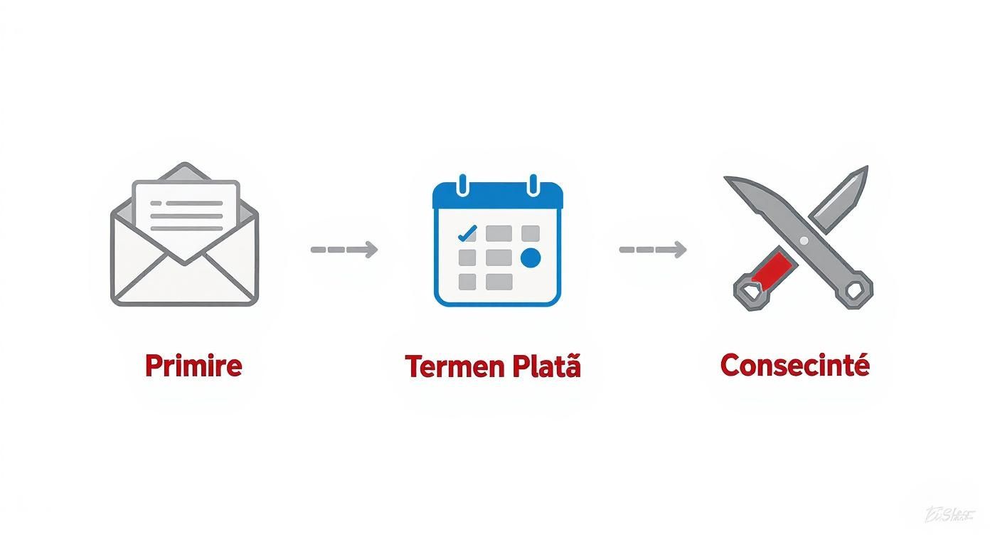 Infographic about termen somatie executare silita