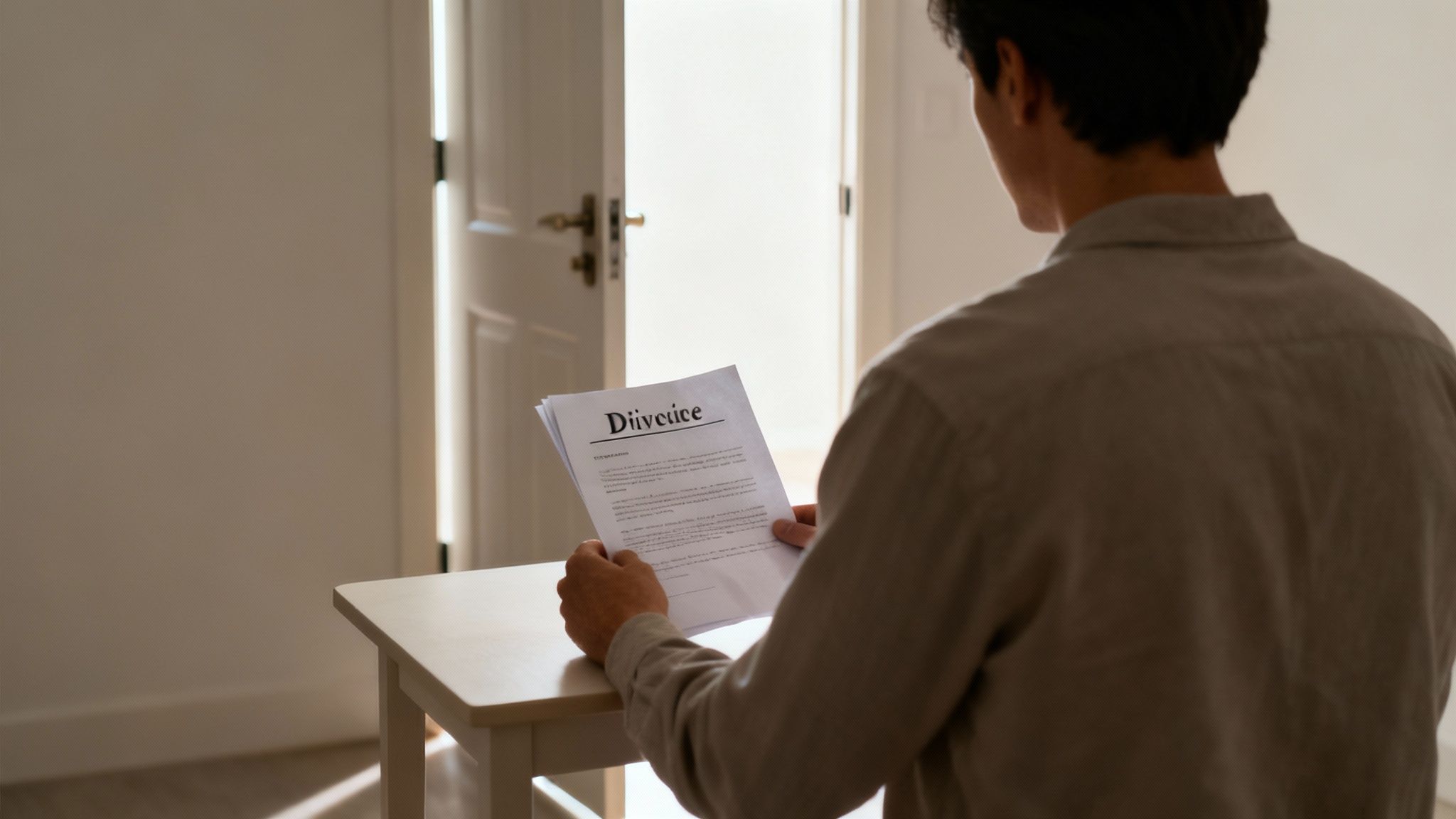 Un inel de logodnă crăpat pe o suprafață de lemn, simbolizând o căsătorie ruptă