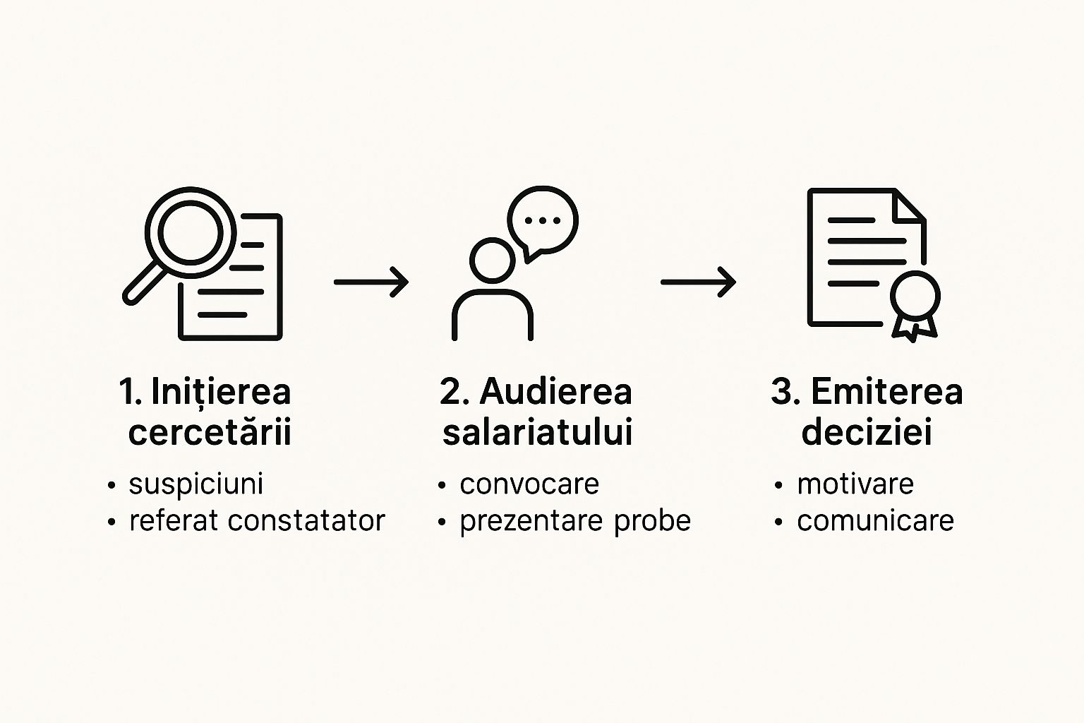 Infographic about sanctiuni disciplinare codul muncii