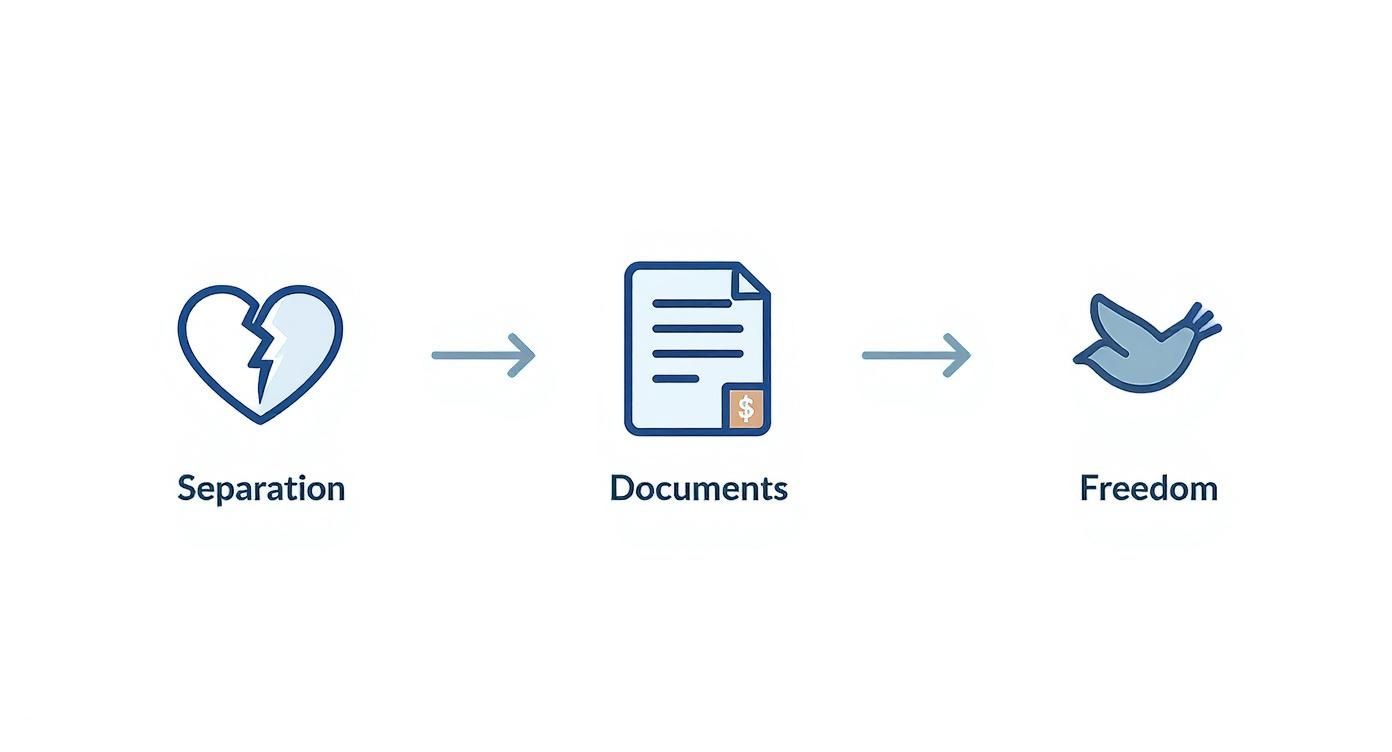 Infographic about divort fara partaj