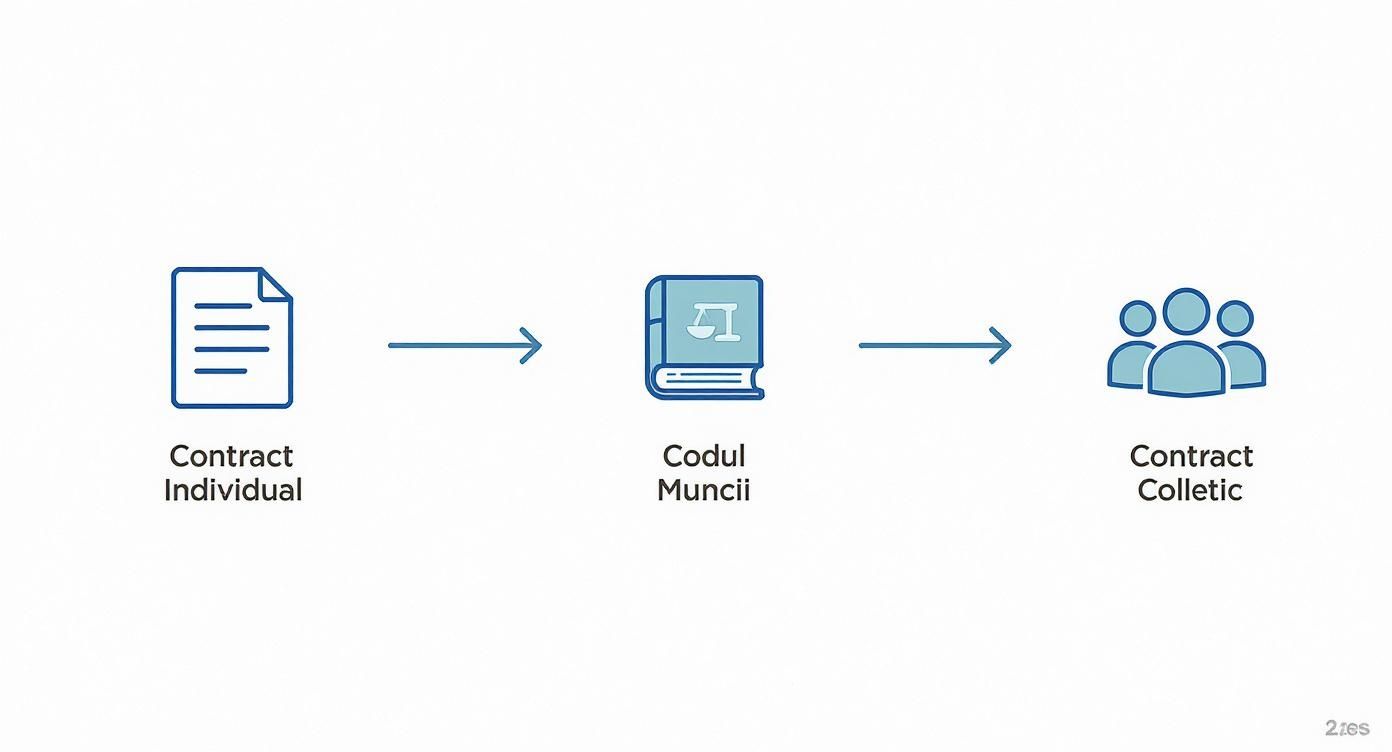 Infographic about perioada de preaviz in cazul concedierii