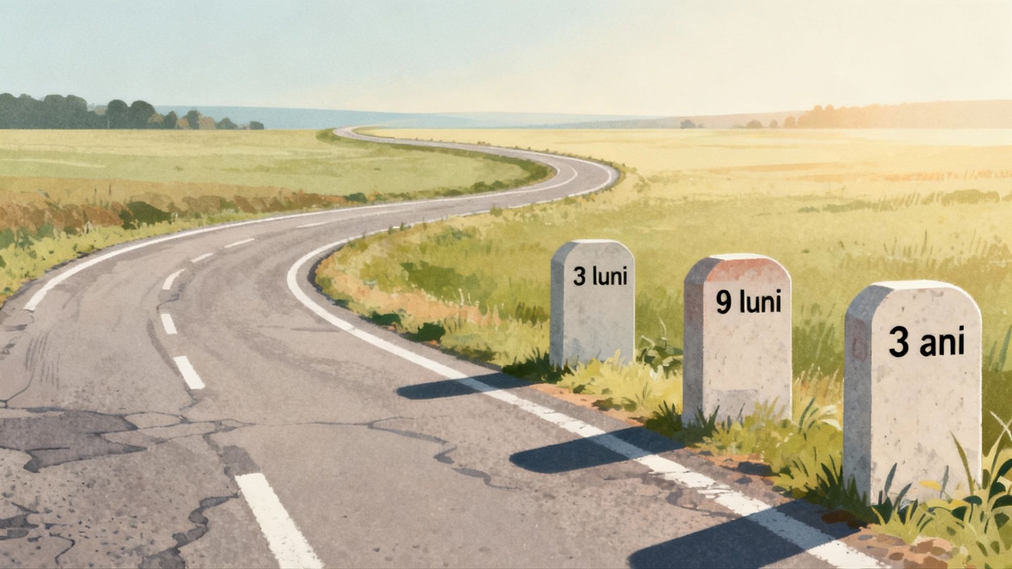 Imagine cu o balanță a justiției și un ceas, simbolizând durata unui proces