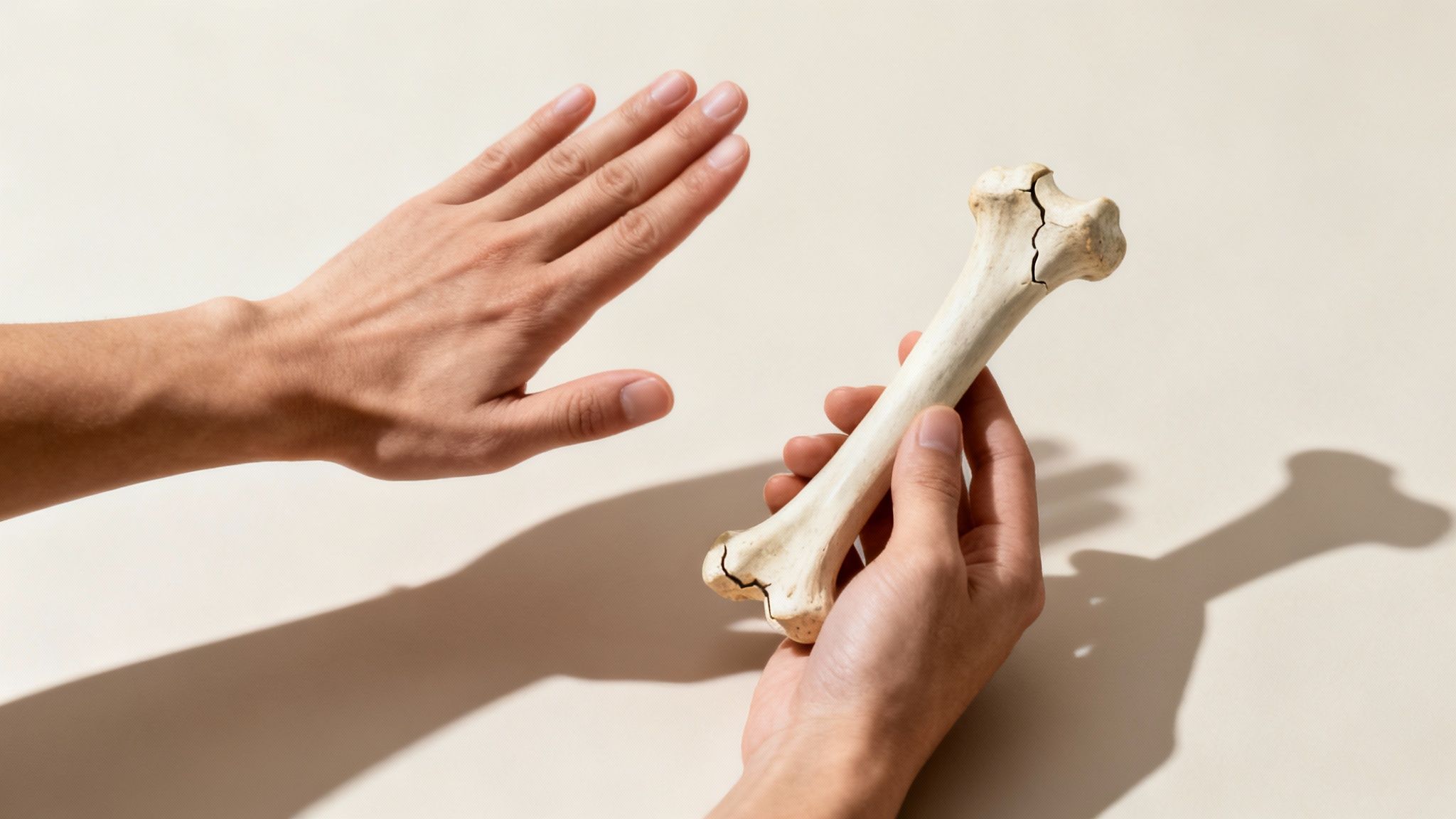 O mână bandajată, simbolizând vătămarea corporală și necesitatea îngrijirilor medicale.