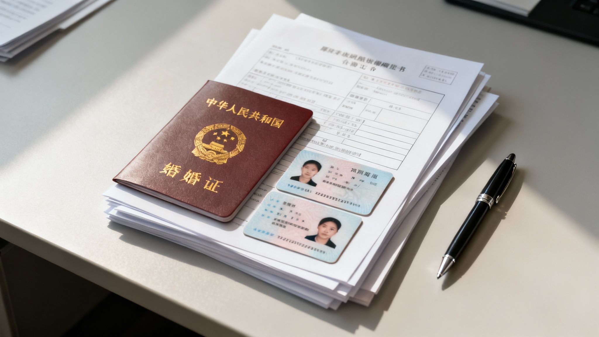 O persoană care organizează documente pe un birou