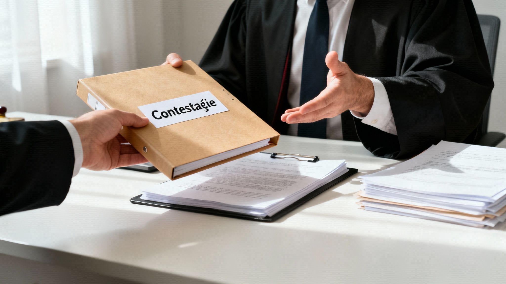 O balanță a justiției simbolizând drepturile legale ale debitorului.