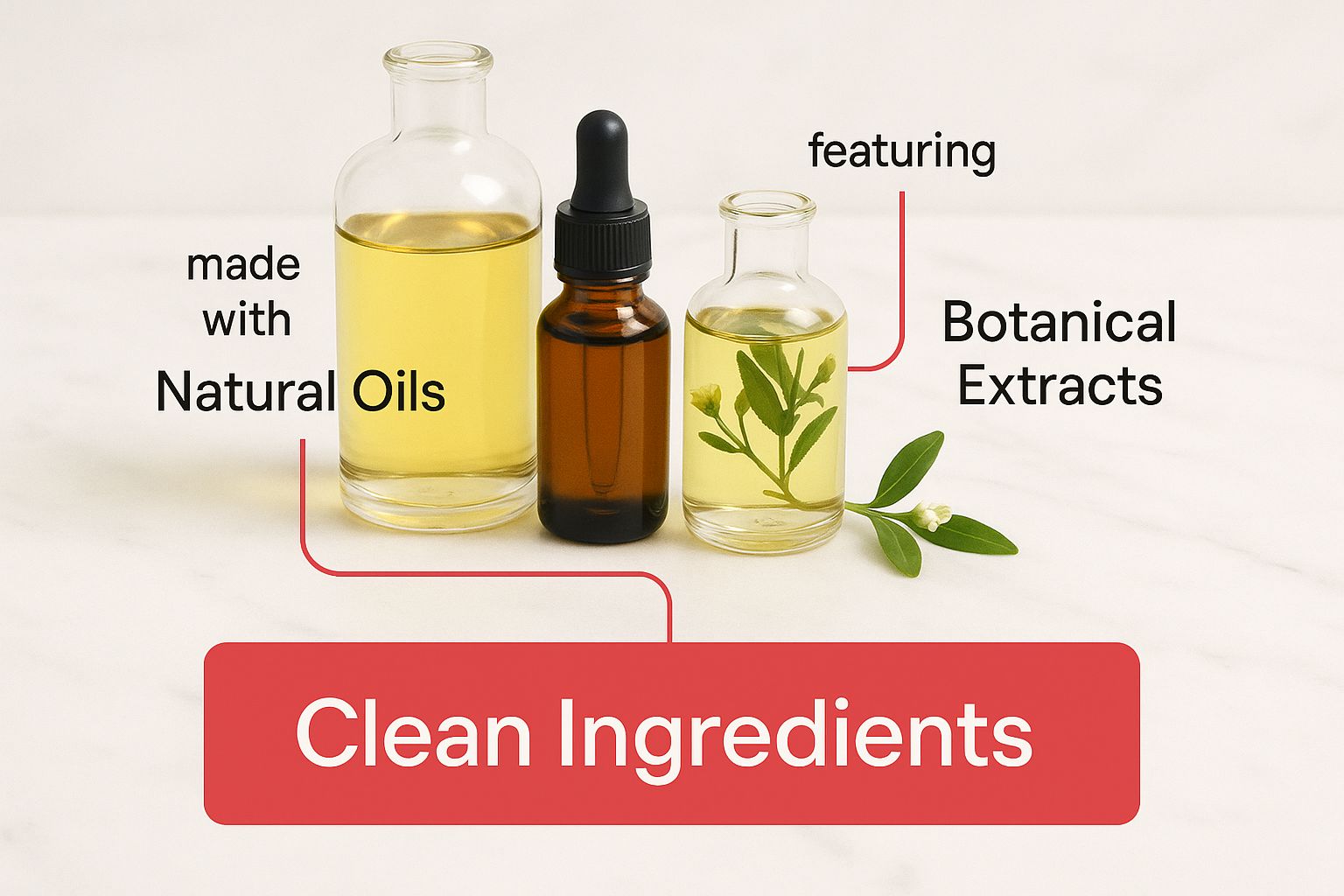 Infographic about non toxic skincare