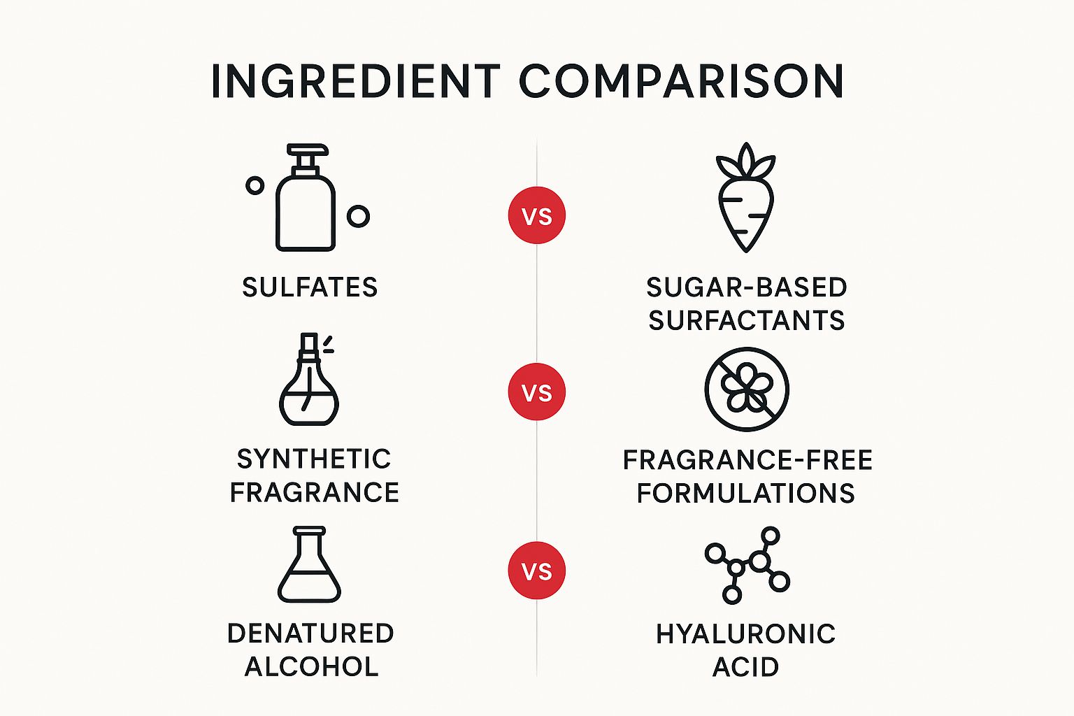 Infographic about skincare routine for sensitive skin