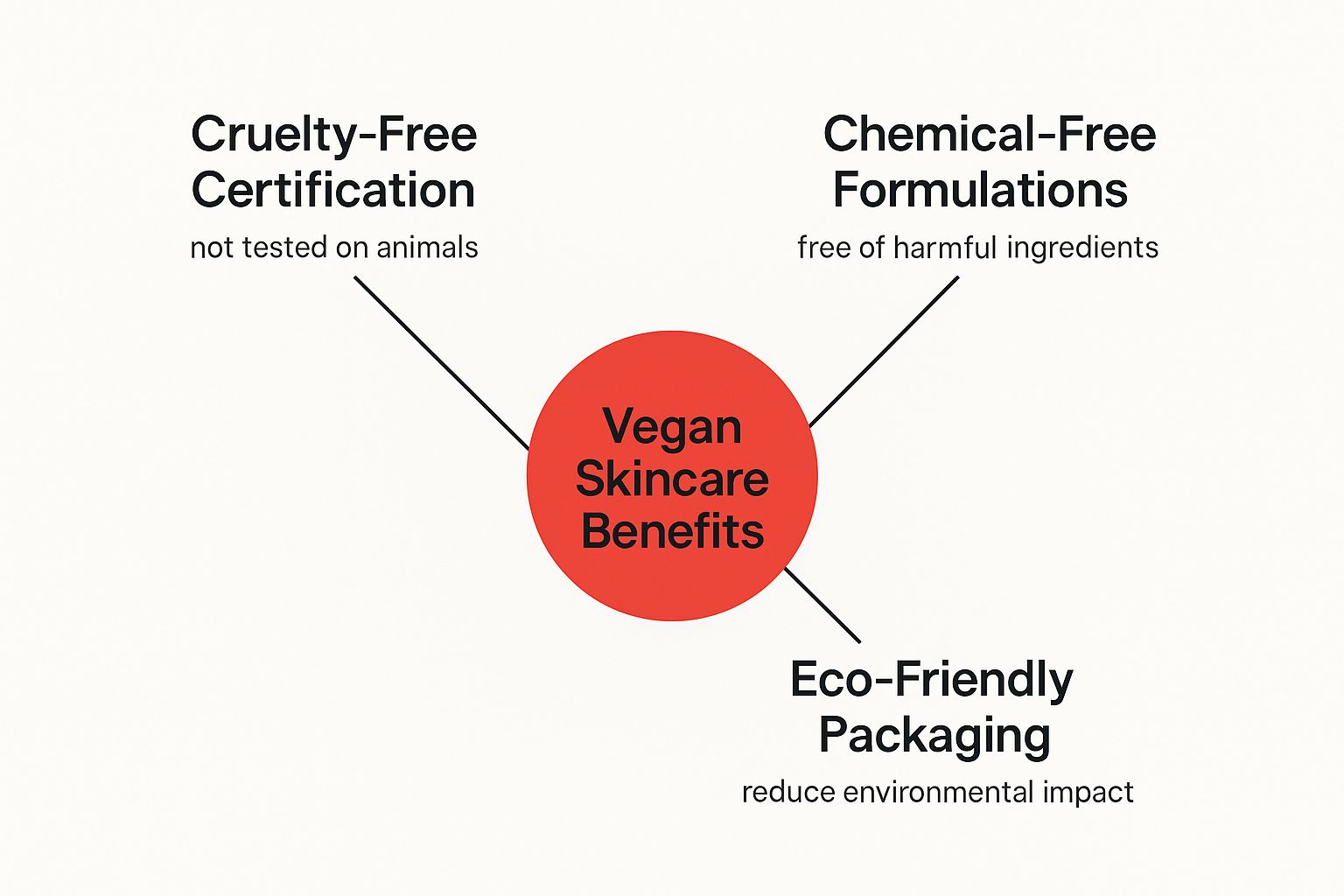 Infographic about vegan beauty products