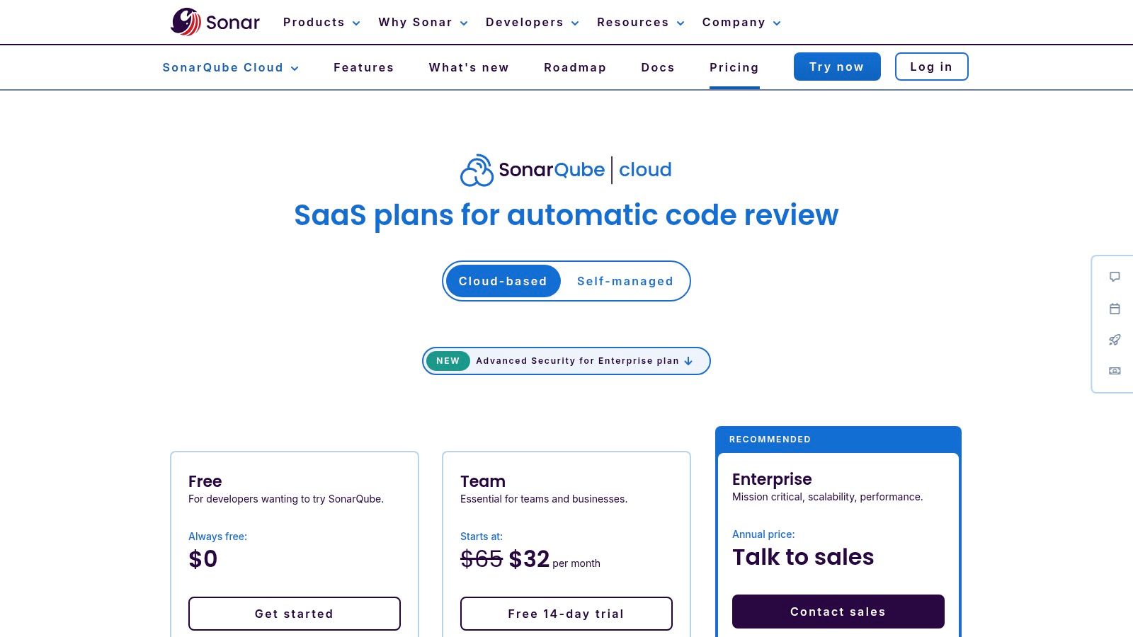 SonarCloud (Sonar) – AI CodeFix + PR analysis