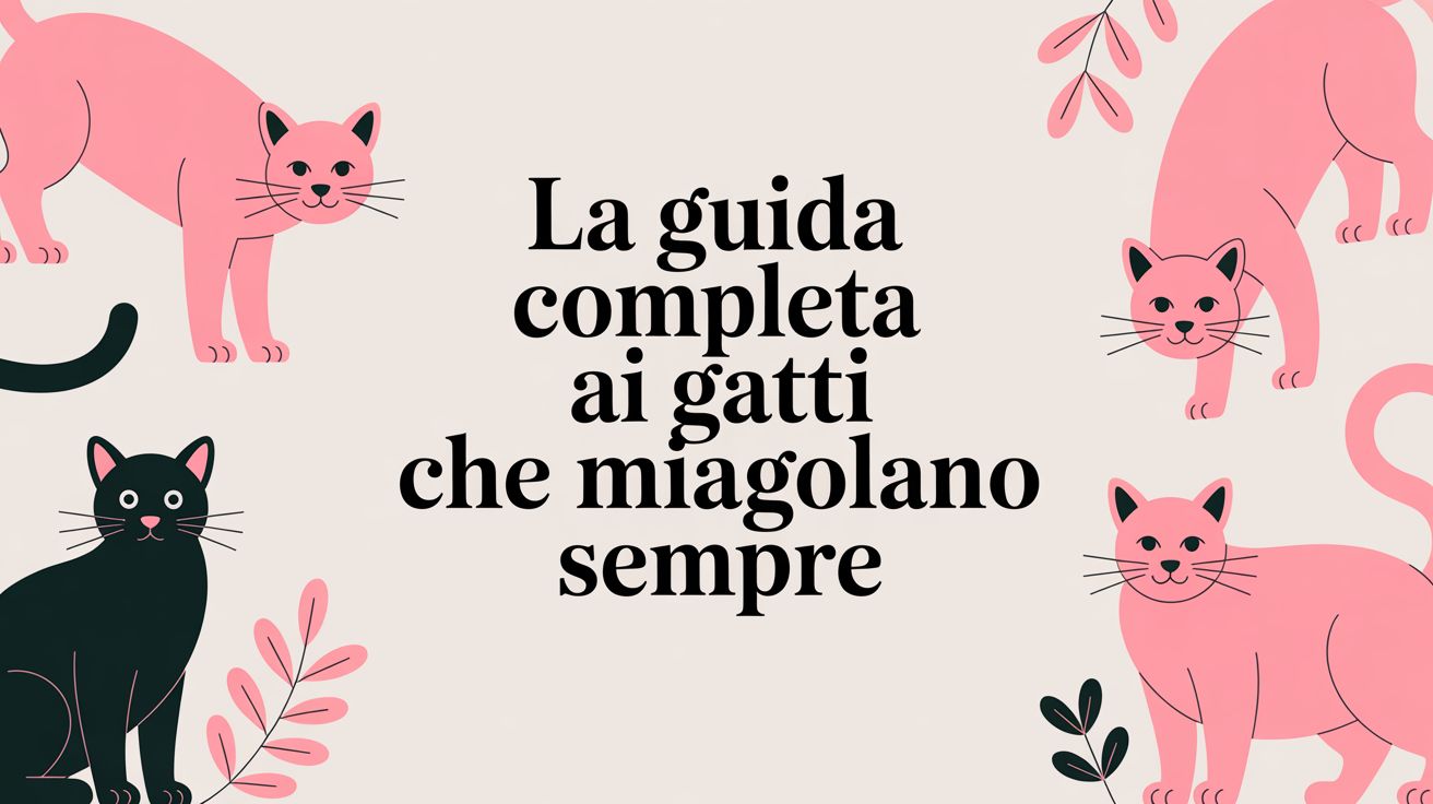 Perché il mio gatto miagola sempre? La guida per capirlo