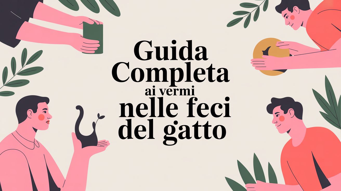 Vermi nelle feci del gatto: una guida per riconoscerli e agire