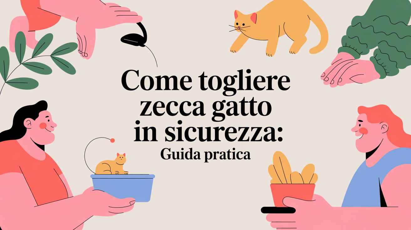 Come togliere una zecca al gatto in sicurezza: la guida completa