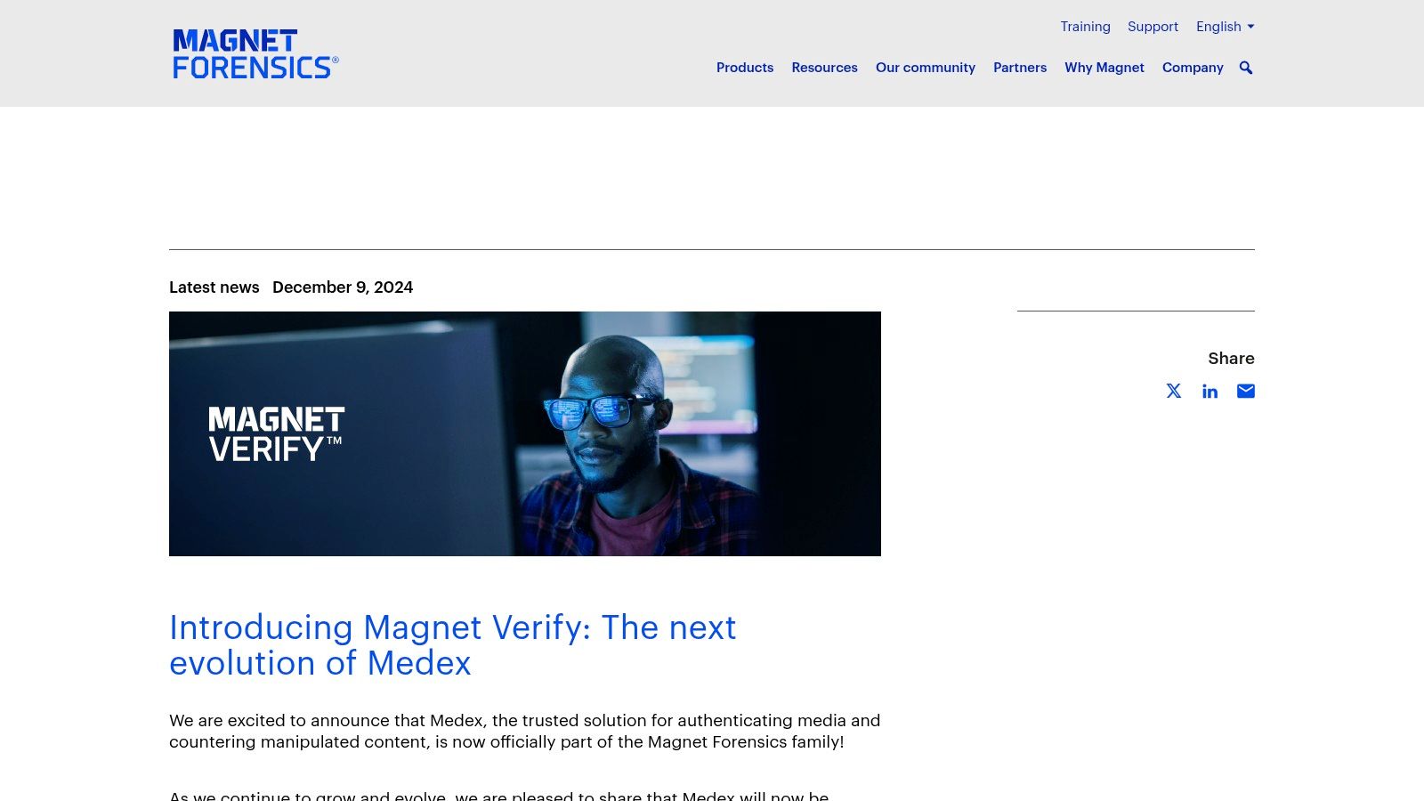Magnet Forensics – Magnet Verify