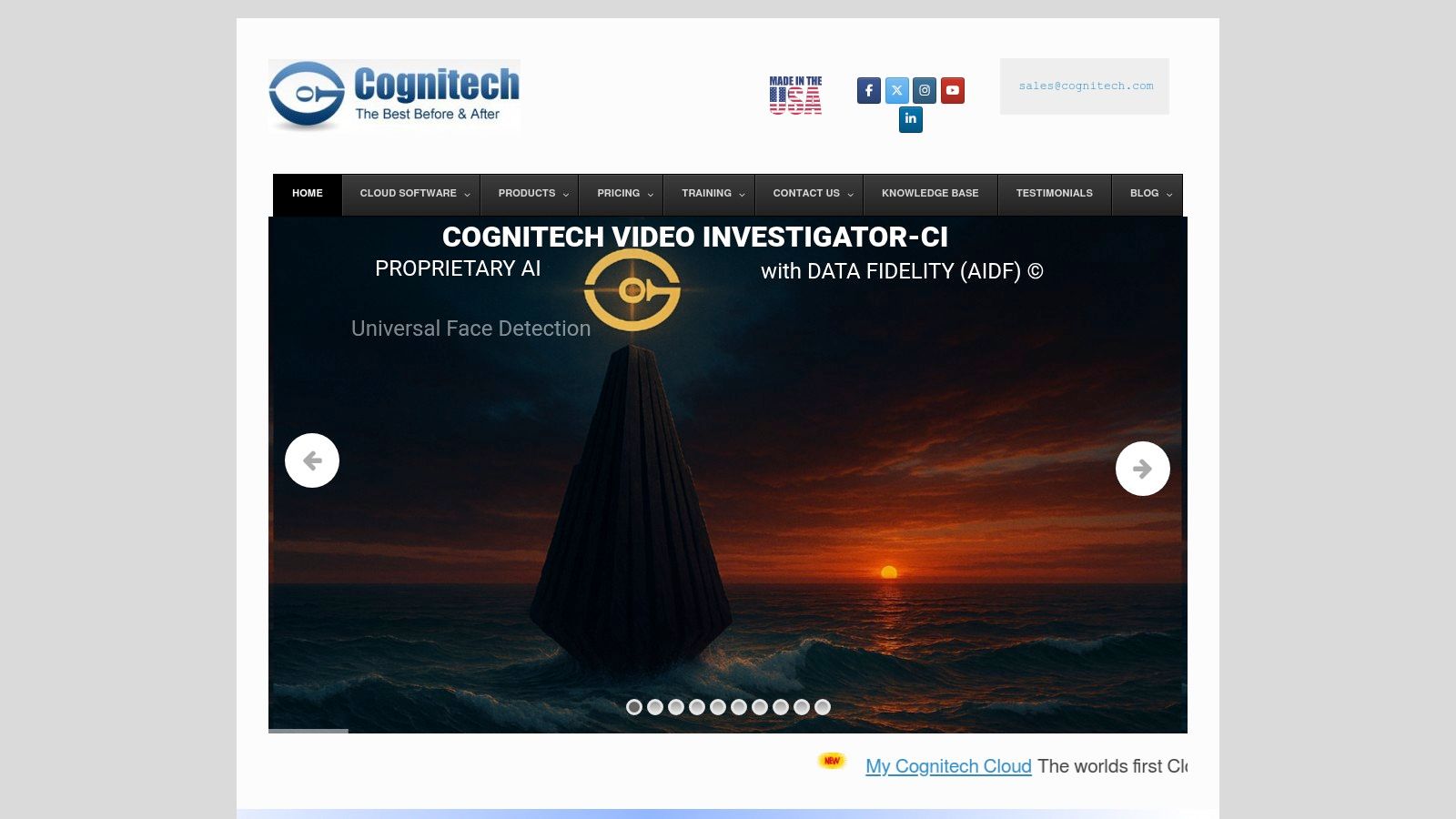 Cognitech – TriSuite64 / Video Investigator / MC2 Cloud