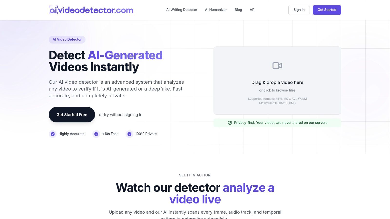 AI Video Detector