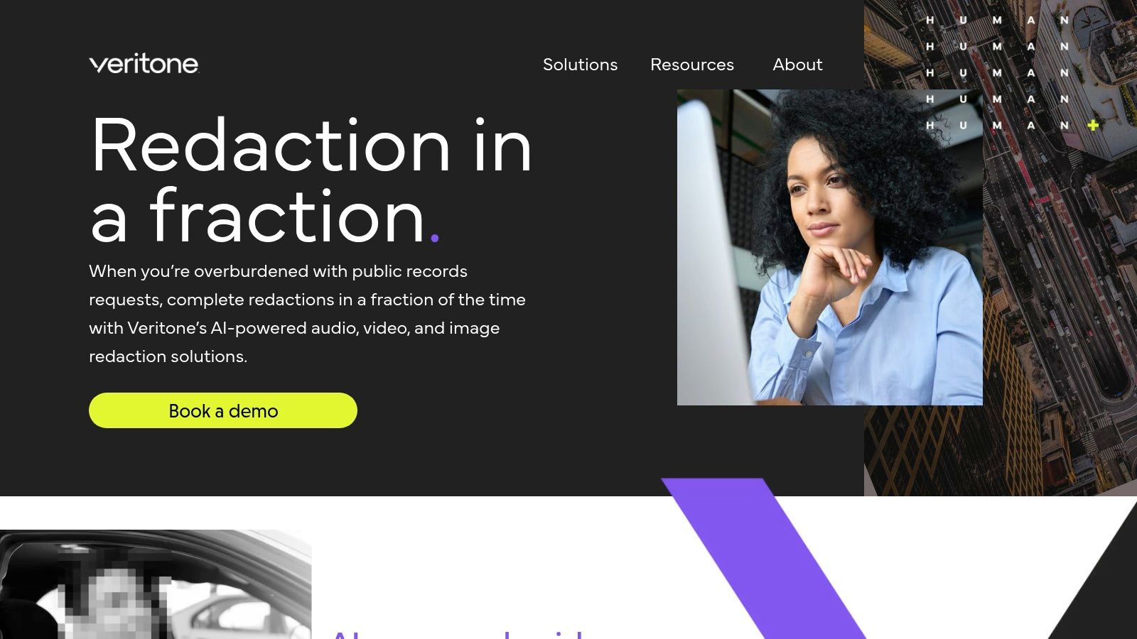 Veritone – Investigate / Redact