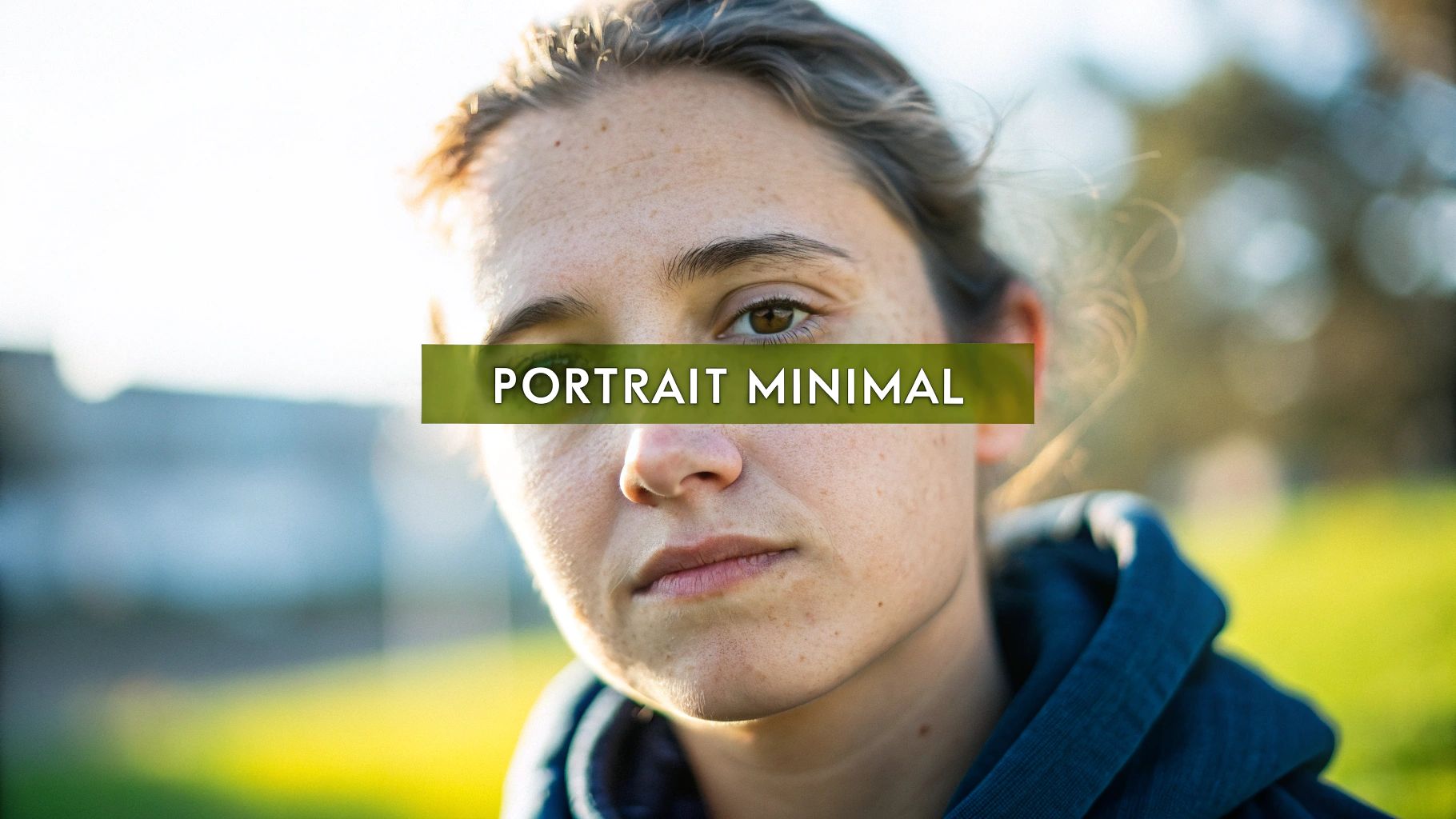 Minimalist Close-Up Portrait