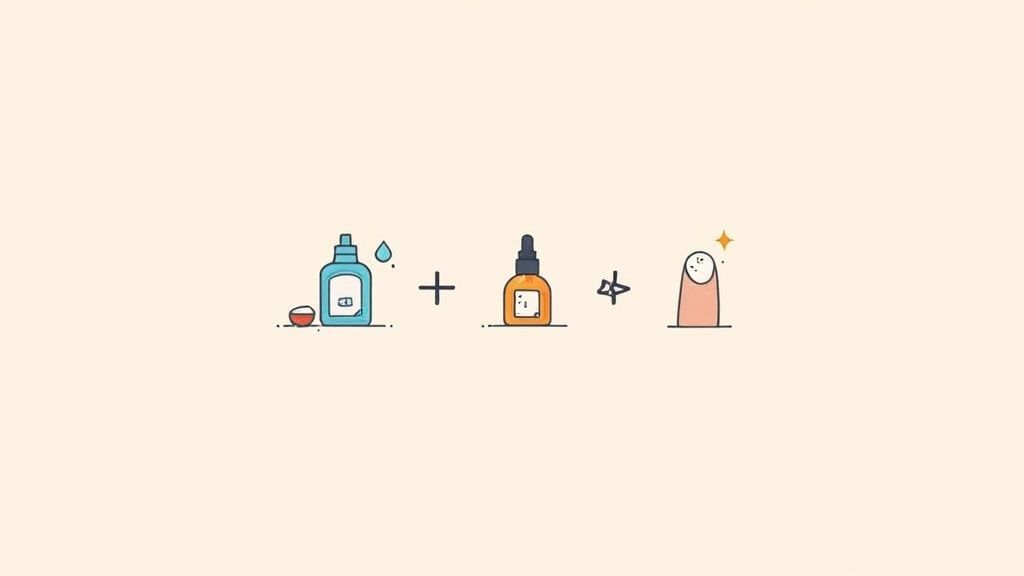 A woman applying tallow face cream as part of her skincare routine.