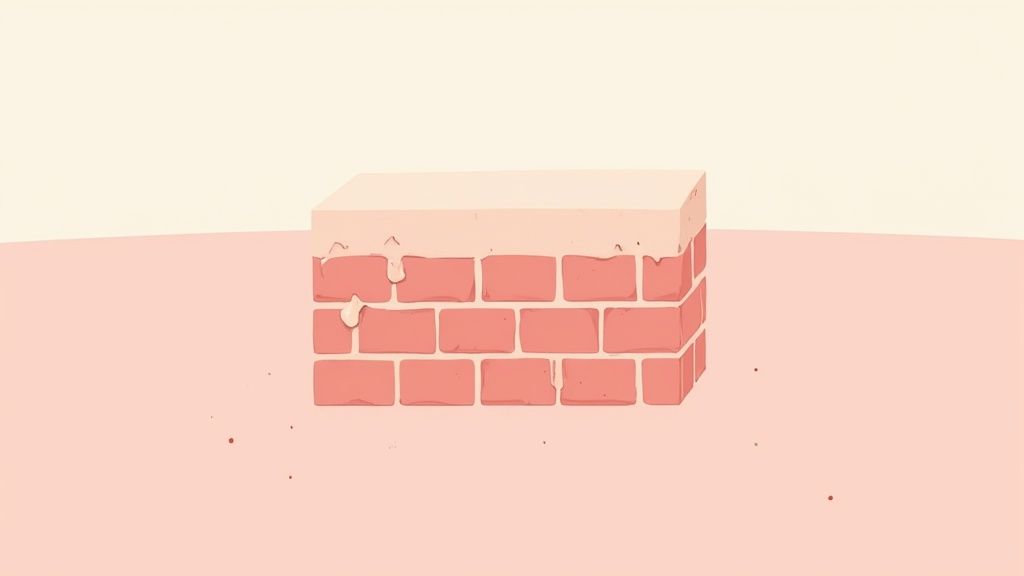 Person's face exposed to dry, windy weather